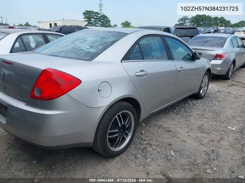 1G2ZH57N384231725 2008 Pontiac G6 Gt