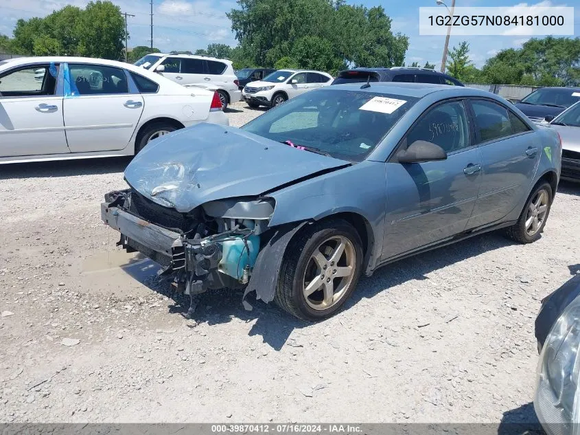 1G2ZG57N084181000 2008 Pontiac G6 Se