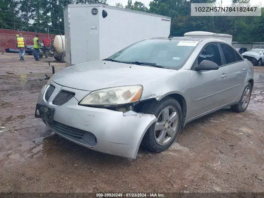 1G2ZH57N784182447 2008 Pontiac G6 Gt