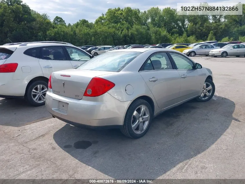 2008 Pontiac G6 Gt VIN: 1G2ZH57N884132866 Lot: 40072676