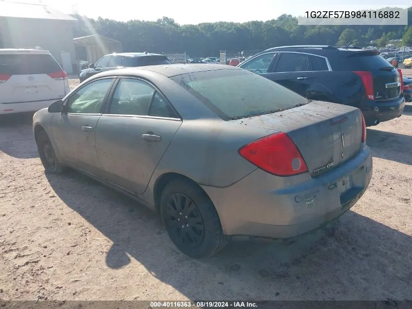 1G2ZF57B984116882 2008 Pontiac G6 Value Leader