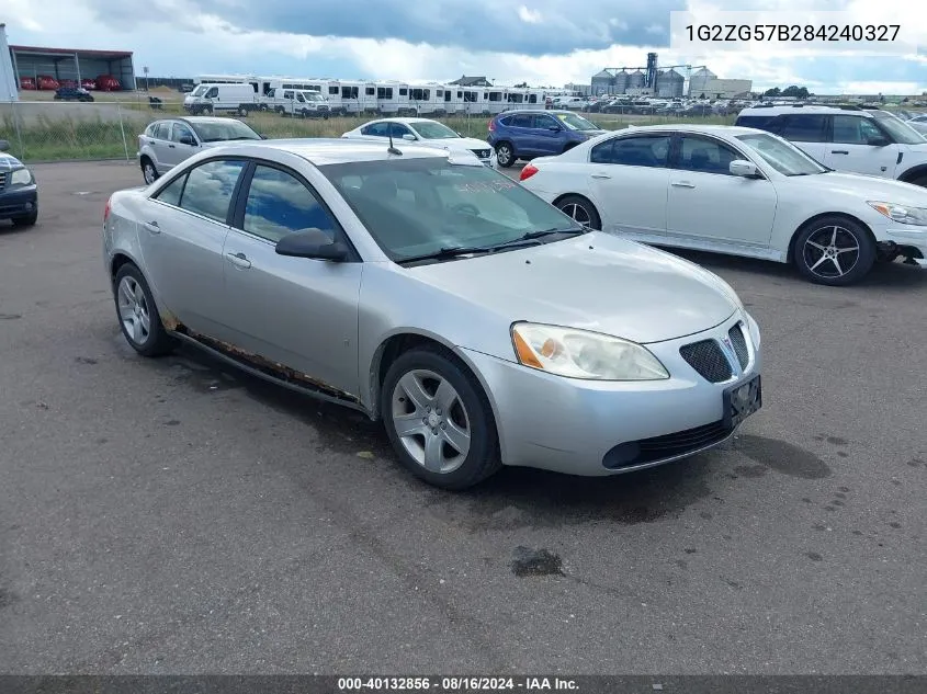 1G2ZG57B284240327 2008 Pontiac G6