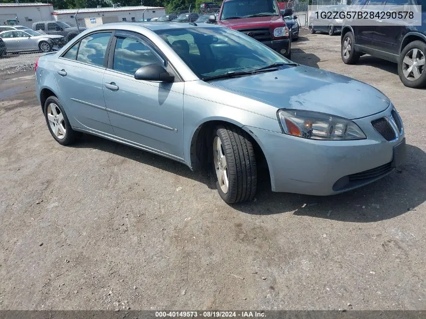 2008 Pontiac G6 VIN: 1G2ZG57B284290578 Lot: 40149573