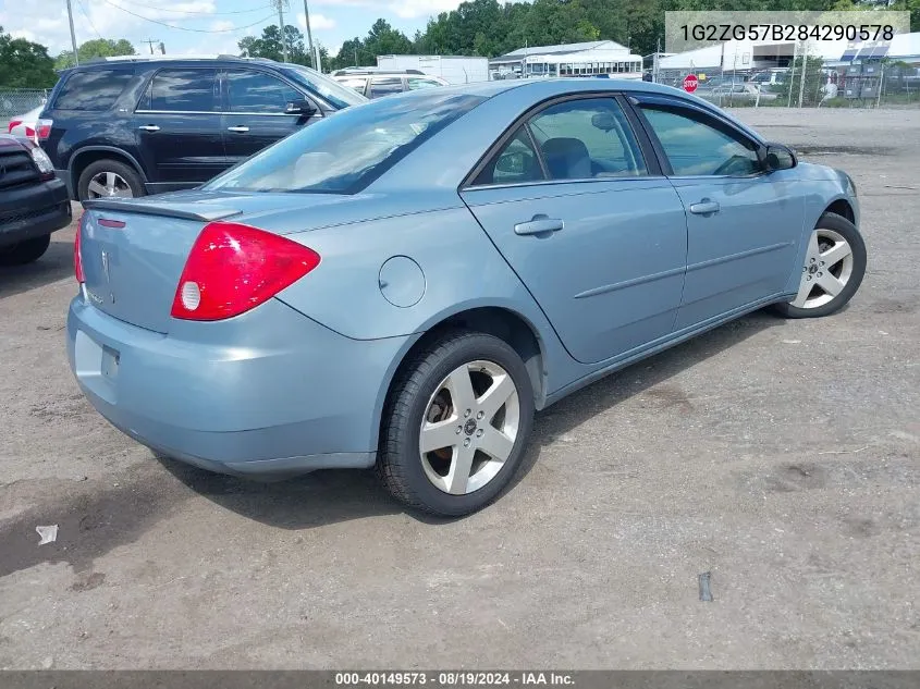 2008 Pontiac G6 VIN: 1G2ZG57B284290578 Lot: 40149573