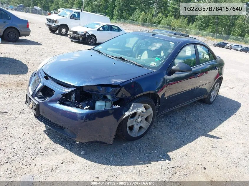 1G2ZG57B784157640 2008 Pontiac G6