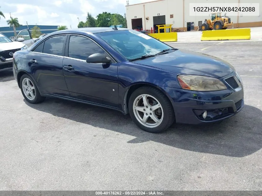 2008 Pontiac G6 Gt VIN: 1G2ZH57NX84242088 Lot: 40176262