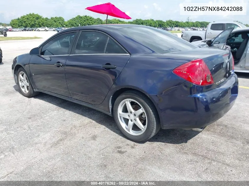 1G2ZH57NX84242088 2008 Pontiac G6 Gt