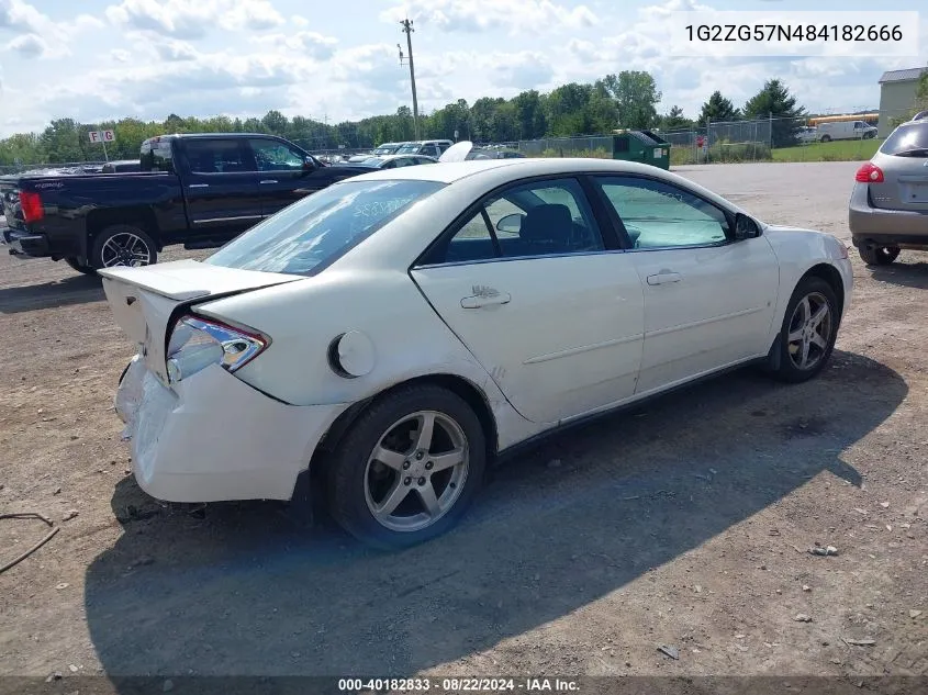 1G2ZG57N484182666 2008 Pontiac G6