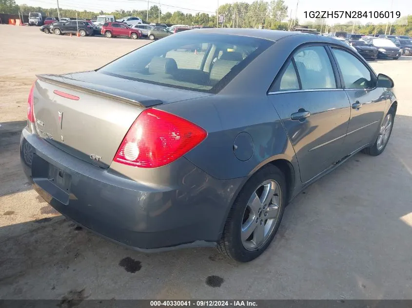 1G2ZH57N284106019 2008 Pontiac G6 Gt