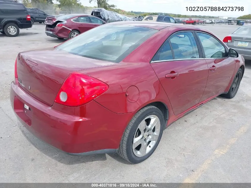 1G2ZG57B884273798 2008 Pontiac G6