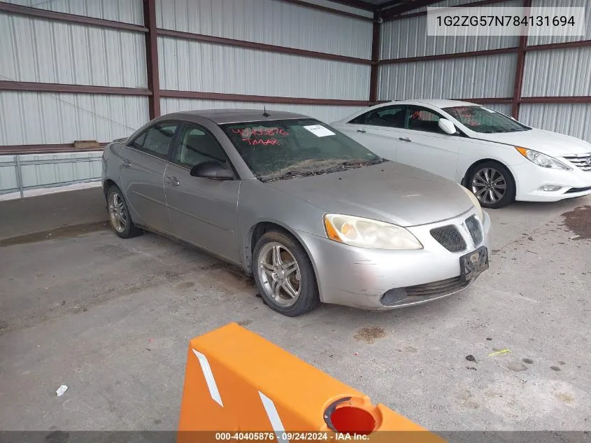 2008 Pontiac G6 VIN: 1G2ZG57N784131694 Lot: 40405876