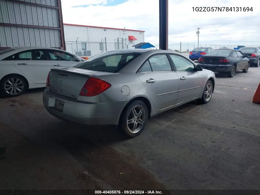 1G2ZG57N784131694 2008 Pontiac G6