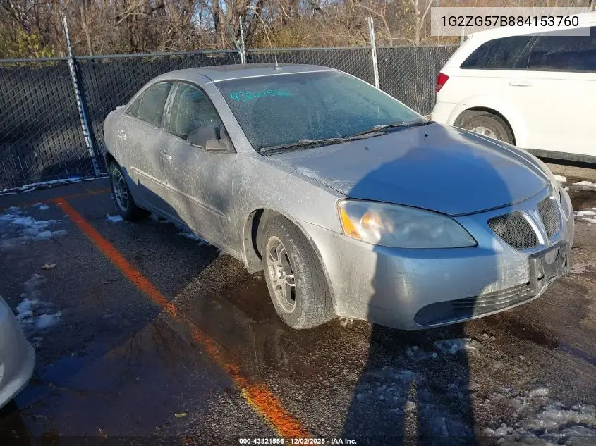 1G2ZG57B884153760 2008 Pontiac G6