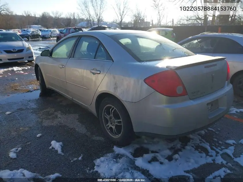 1G2ZG57B884153760 2008 Pontiac G6