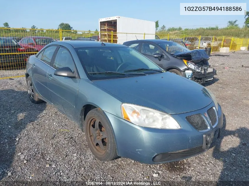 1G2ZG57B494188586 2009 Pontiac G6