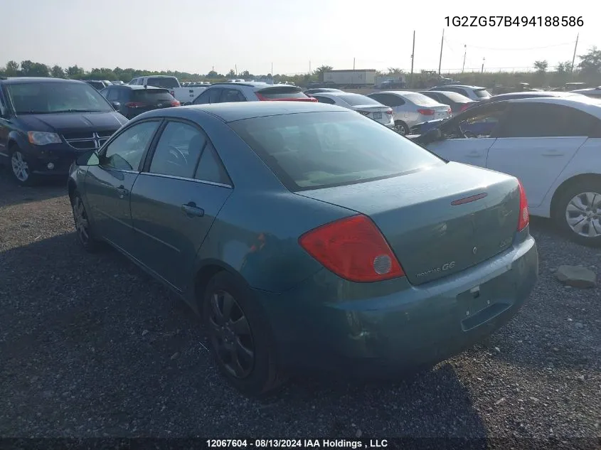 1G2ZG57B494188586 2009 Pontiac G6