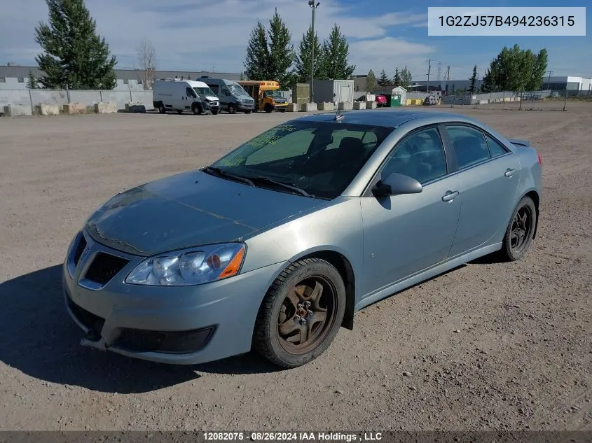 1G2ZJ57B494236315 2009 Pontiac G6