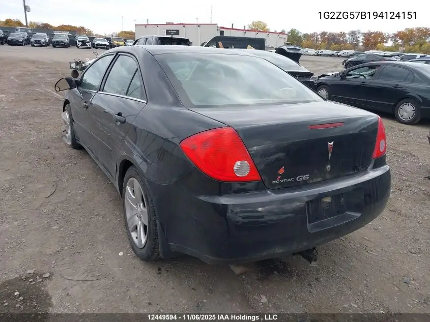 1G2ZG57B194124151 2009 Pontiac G6