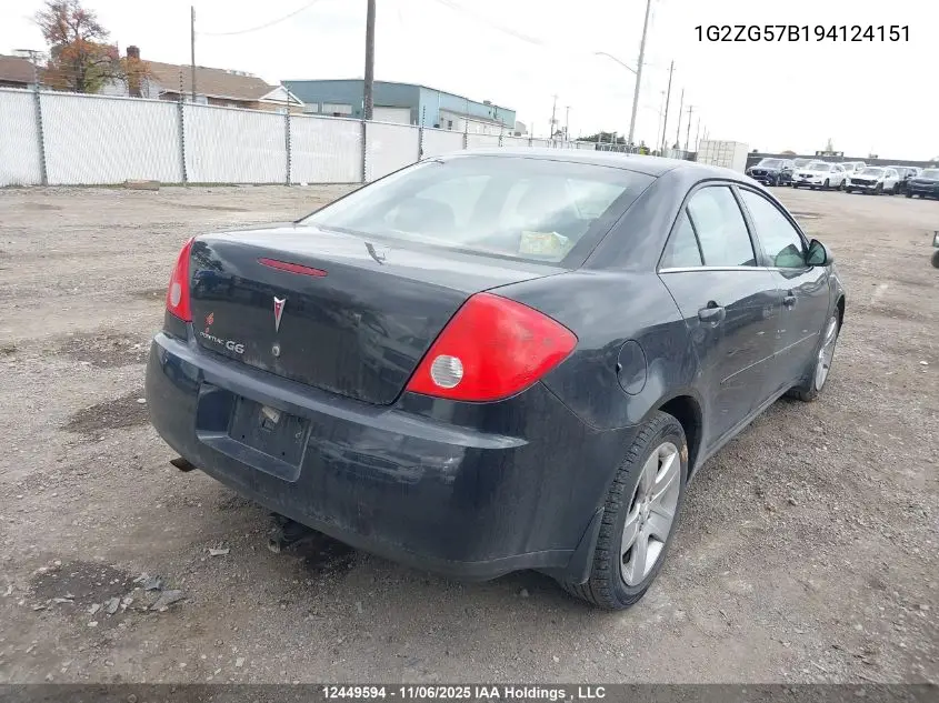 1G2ZG57B194124151 2009 Pontiac G6