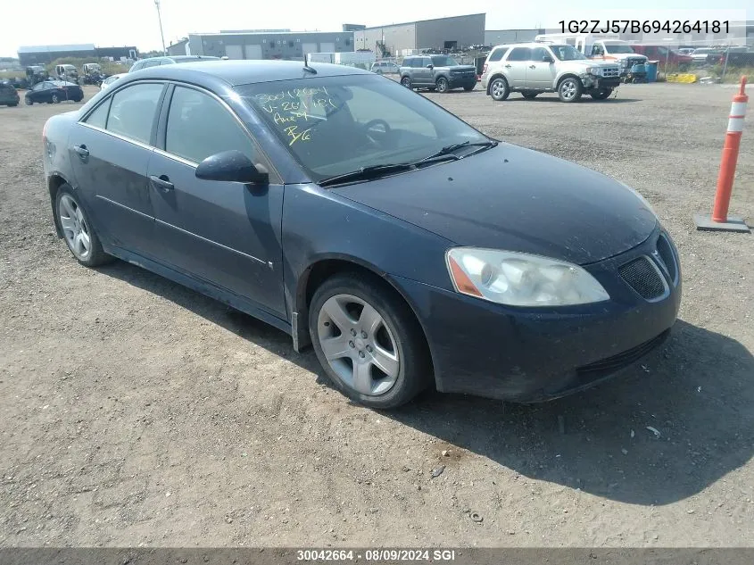 1G2ZJ57B694264181 2009 Pontiac G6