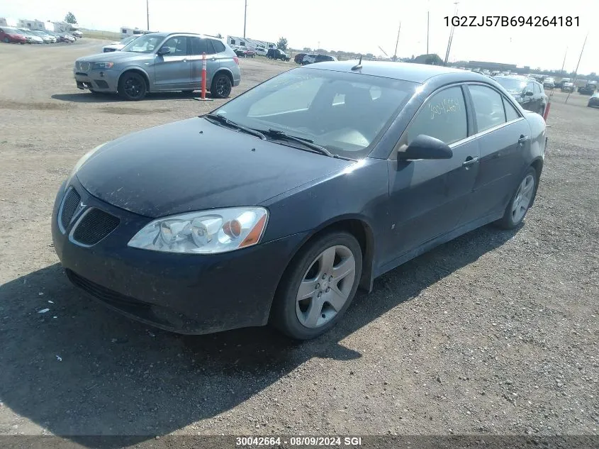 1G2ZJ57B694264181 2009 Pontiac G6