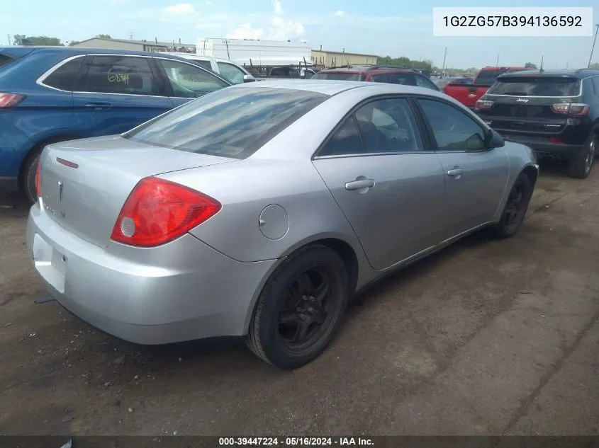 1G2ZG57B394136592 2009 Pontiac G6