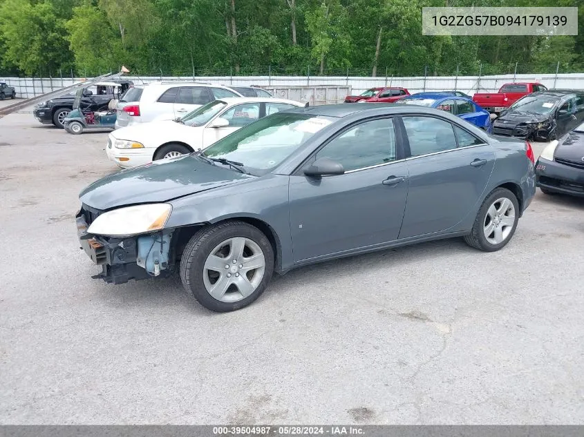 2009 Pontiac G6 VIN: 1G2ZG57B094179139 Lot: 39504987