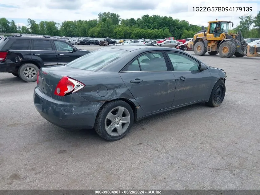 2009 Pontiac G6 VIN: 1G2ZG57B094179139 Lot: 39504987