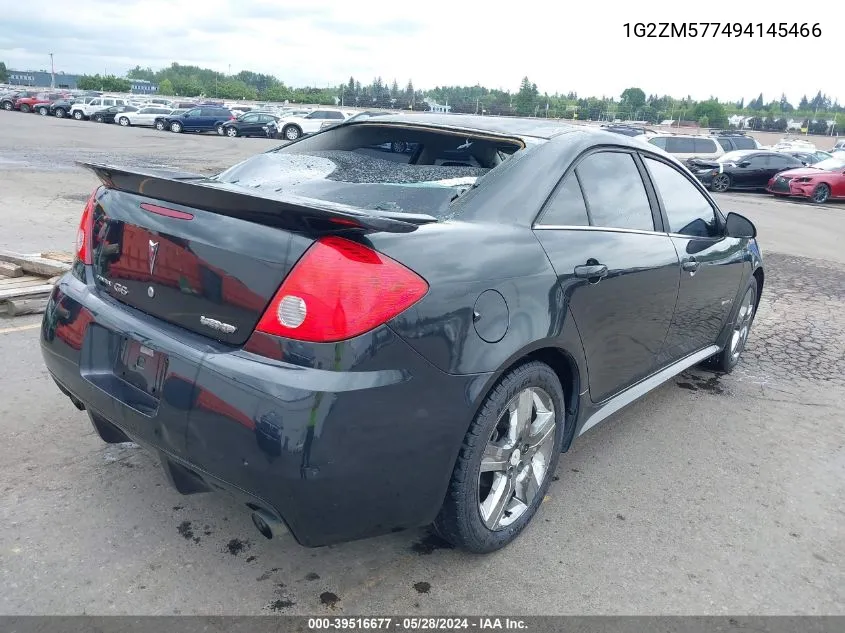 2009 Pontiac G6 Gxp VIN: 1G2ZM577494145466 Lot: 39516677