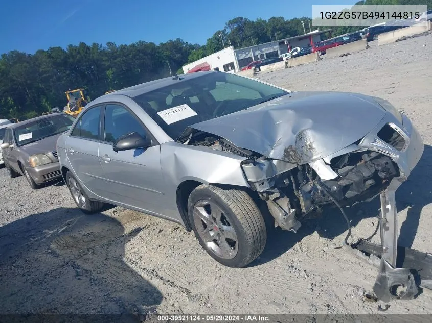 1G2ZG57B494144815 2009 Pontiac G6