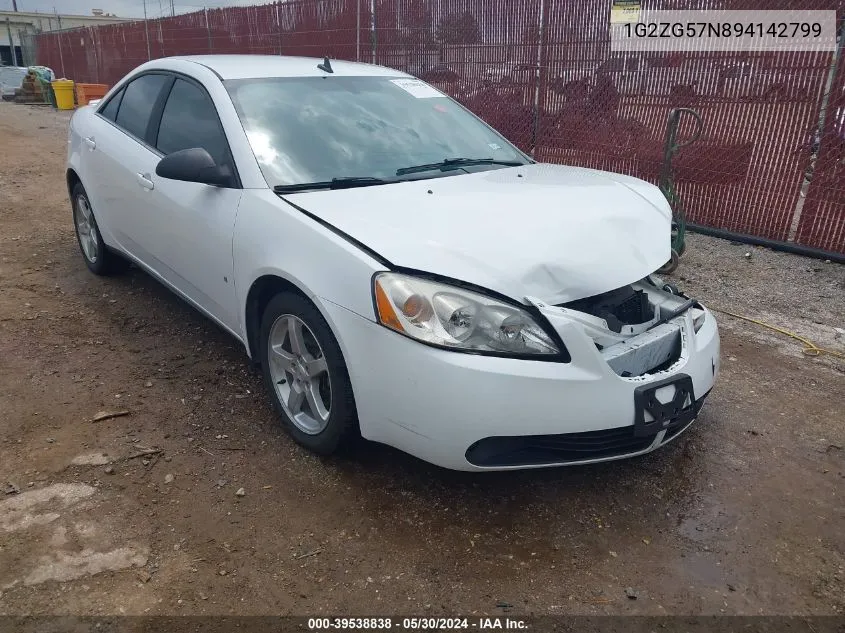 2009 Pontiac G6 VIN: 1G2ZG57N894142799 Lot: 39538838