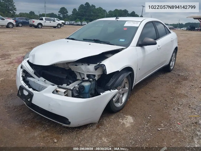 2009 Pontiac G6 VIN: 1G2ZG57N894142799 Lot: 39538838