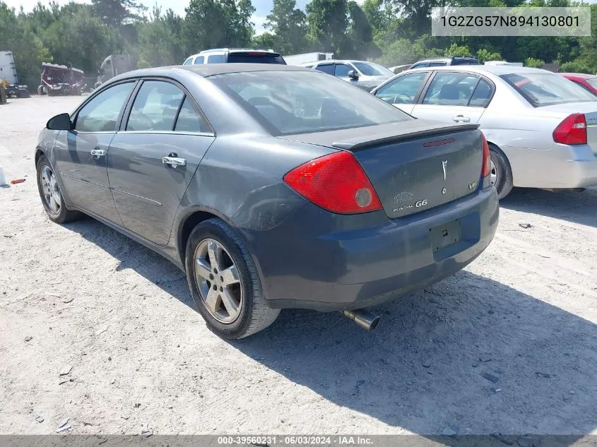 1G2ZG57N894130801 2009 Pontiac G6