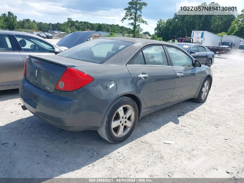 1G2ZG57N894130801 2009 Pontiac G6