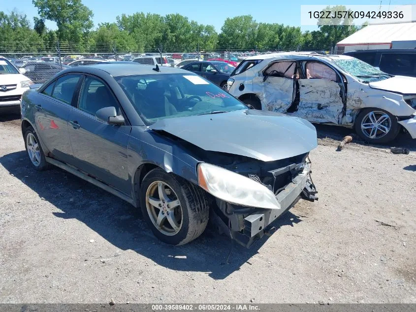 2009 Pontiac G6 New Se VIN: 1G2ZJ57K094249336 Lot: 39589402