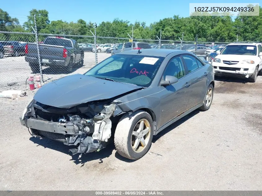 1G2ZJ57K094249336 2009 Pontiac G6 New Se