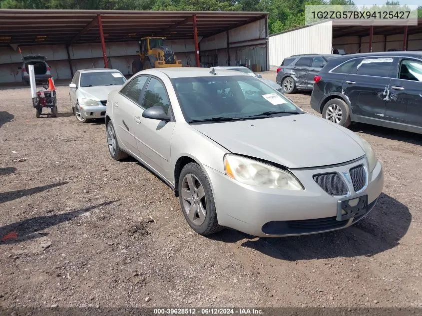 2009 Pontiac G6 VIN: 1G2ZG57BX94125427 Lot: 39628512