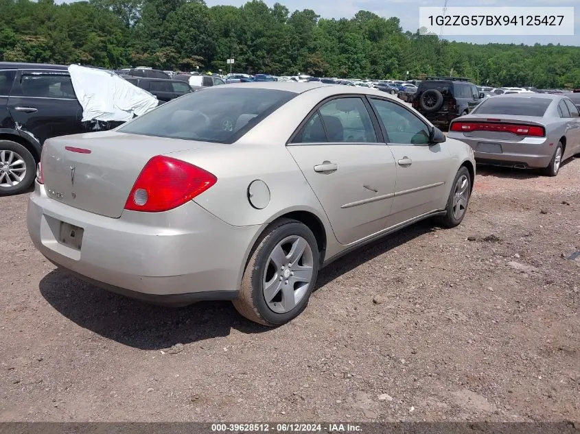 2009 Pontiac G6 VIN: 1G2ZG57BX94125427 Lot: 39628512