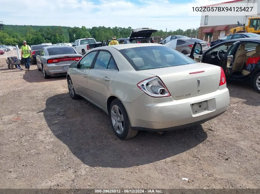 1G2ZG57BX94125427 2009 Pontiac G6