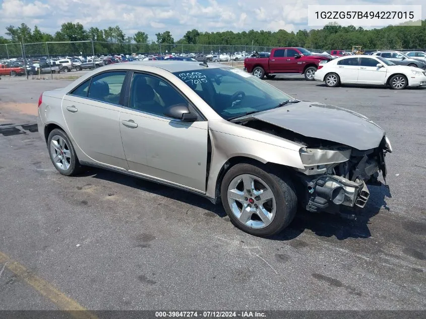 1G2ZG57B494227015 2009 Pontiac G6