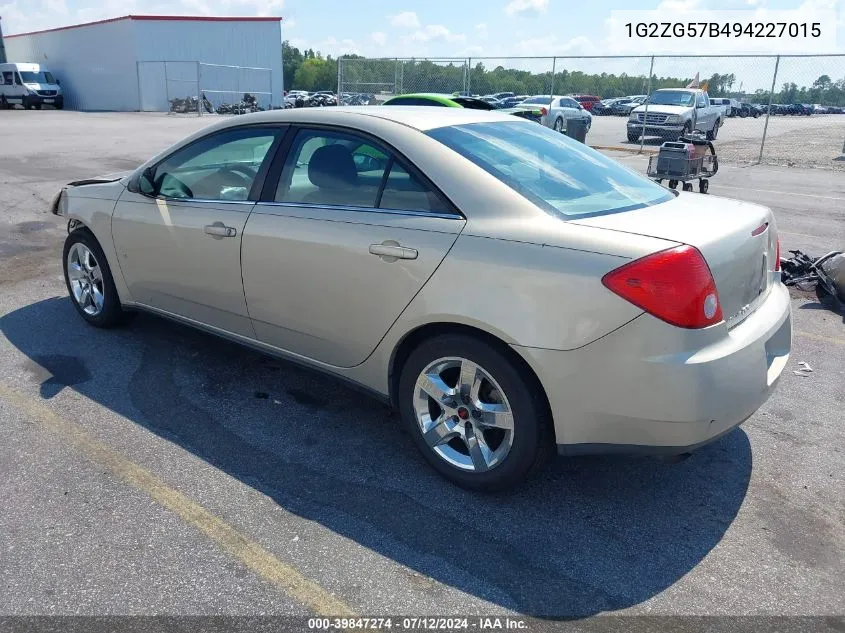 1G2ZG57B494227015 2009 Pontiac G6