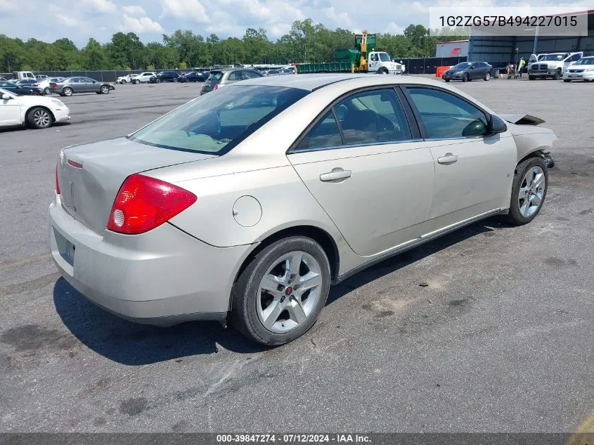 1G2ZG57B494227015 2009 Pontiac G6