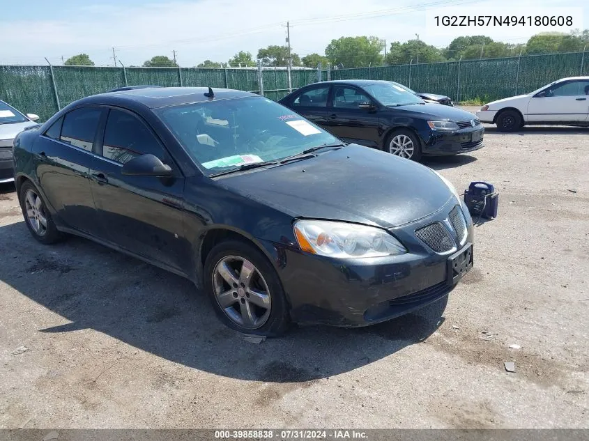 1G2ZH57N494180608 2009 Pontiac G6 Gt