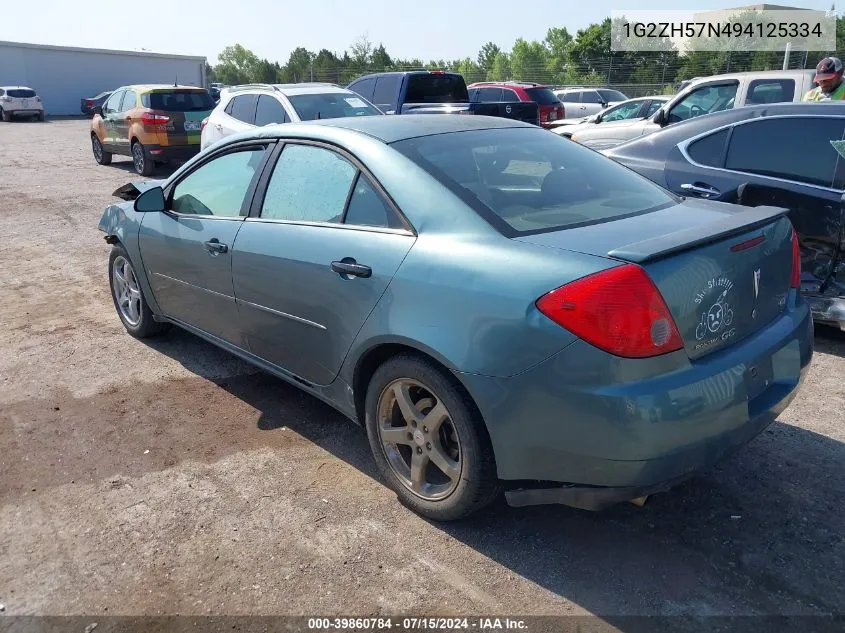 1G2ZH57N494125334 2009 Pontiac G6 Gt