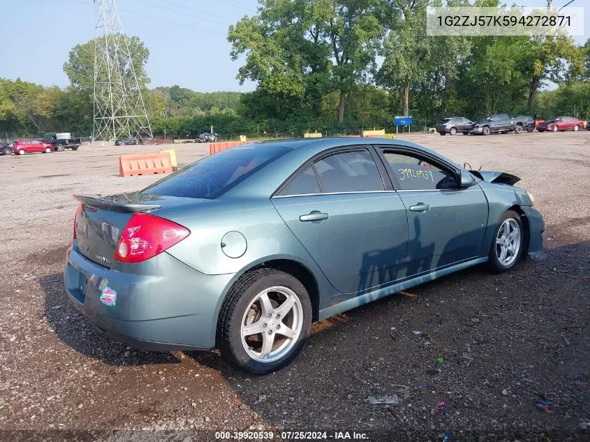 2009 Pontiac G6 New Se VIN: 1G2ZJ57K594272871 Lot: 39920539