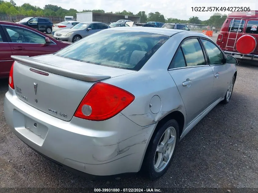 2009 Pontiac G6 New Se VIN: 1G2ZJ57K494272506 Lot: 39931880