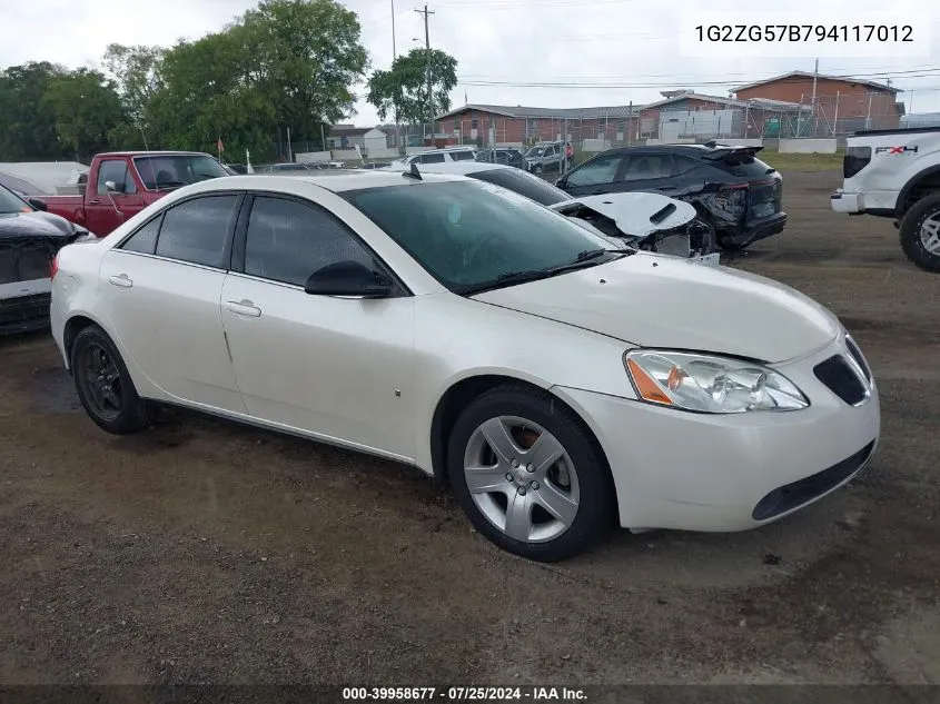 1G2ZG57B794117012 2009 Pontiac G6