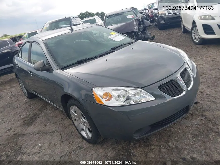 1G2ZG57B494177183 2009 Pontiac G6