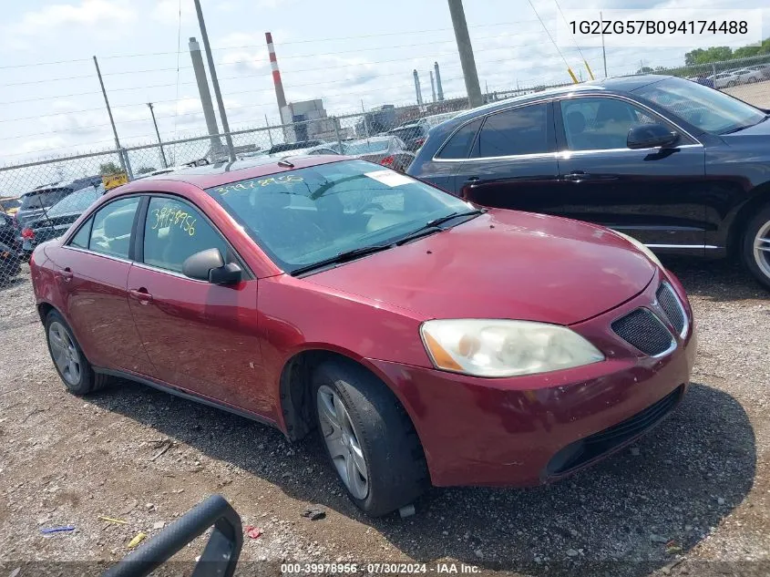 1G2ZG57B094174488 2009 Pontiac G6