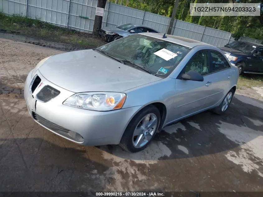 2009 Pontiac G6 Gt VIN: 1G2ZH57N694203323 Lot: 39990215